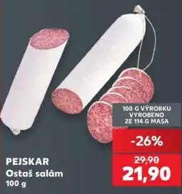 Kaufland Pejskar ostaš salám nabídka