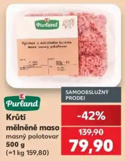 Kaufland Purland krůtí mělněné maso masný polotovar nabídka