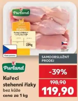 Kaufland Purland kuřecí stehenní řízky bez kůže nabídka