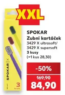 Kaufland Spokar zubní kartáček 3429 x ultrasoft/3429 x supersoft nabídka