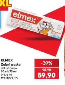 Kaufland Elmex zubní pasta dětská/junior nabídka
