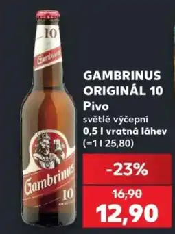 Kaufland Gambrinus originál 10 nabídka