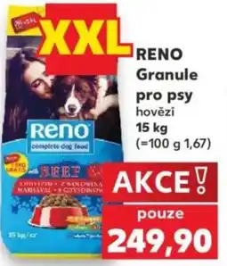 Kaufland Reno granule pro psy hovězí nabídka