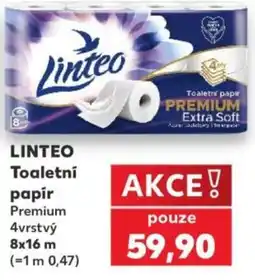 Kaufland Linteo toaletní papír premium nabídka