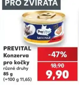 Kaufland Prevital konzerva pro kočky nabídka