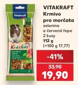 Kaufland Vitakraft krmivo pro morčata zelenina a červená řepa nabídka