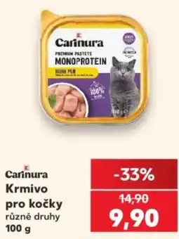 Kaufland Carinura krmivo pro kočky různé druhy nabídka