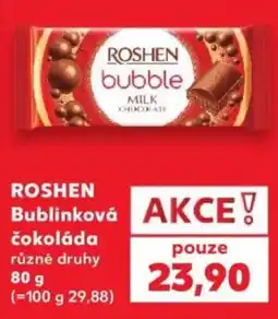 Kaufland Roshen bublinková čokoláda nabídka