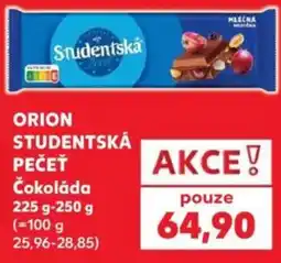 Kaufland Orion studentská pečet čokoláda nabídka