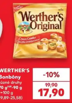 Kaufland Werther's bonbóny nabídka