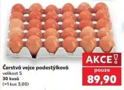 Kaufland Čerstvá vejce podestýlková nabídka