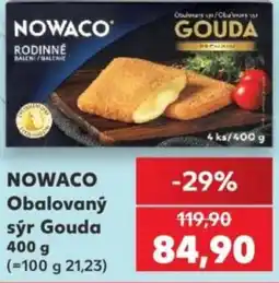 Kaufland Nowaco obalovaný sýr Gouda nabídka