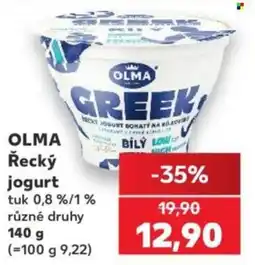 Kaufland Olma řecký jogurt nabídka
