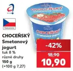Kaufland Choceňský Smetanový jogurt nabídka