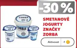 Kaufland Smetanové jogurty značky zorba nabídka