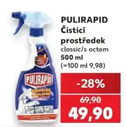 Kaufland Pulirapid čistící prostředek classic/s octem nabídka
