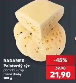 Kaufland Radamer polotvrdý sýr nabídka