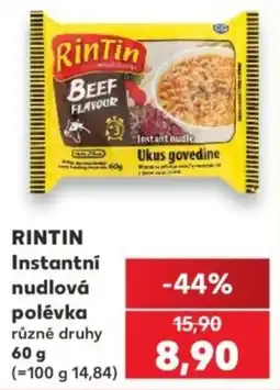Kaufland Rintin instantní nudlová polévka nabídka