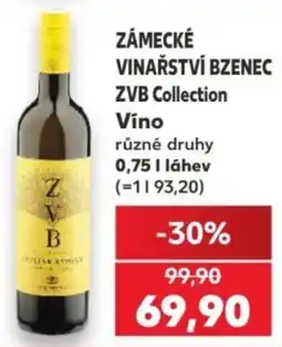 Kaufland ZvB Collection Víno nabídka