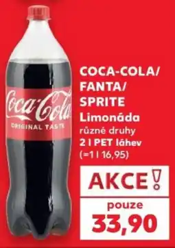 Kaufland Coca-Cola/ Fanta/ Sprite limonáda nabídka