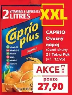 Kaufland Caprio ovocný nápoj nabídka