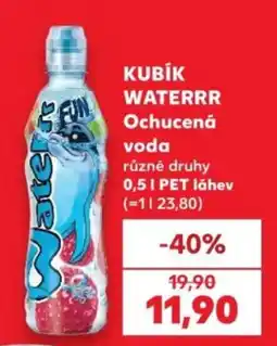 Kaufland Kubik waterrr ochucena voda nabídka