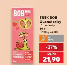 Kaufland Šnek Bob ovocné rolky nabídka