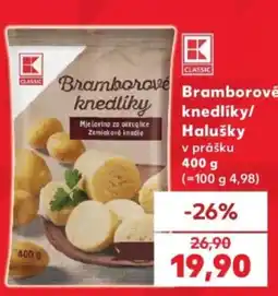 Kaufland K Classic bramborové knedlíky nabídka