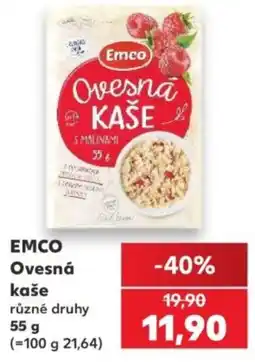 Kaufland Emco ovesná kaše s malinami nabídka