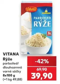 Kaufland Vitana rýže parboiled/dlouhozrnná varné sáčky nabídka