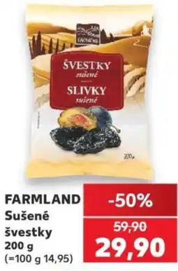Kaufland Farmland švestky sušené nabídka