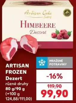 Kaufland Artisan Frozen Dezert nabídka