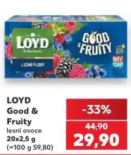Kaufland Loyd good & fruity lesní ovoce nabídka