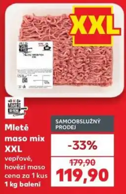 Kaufland Mistří mleté maso mix XXL nabídka