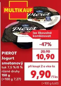 Kaufland Pierot jogurt smetanový nabídka