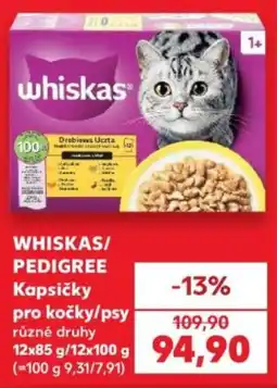Kaufland Whiskas kapsičky pro kočky nabídka