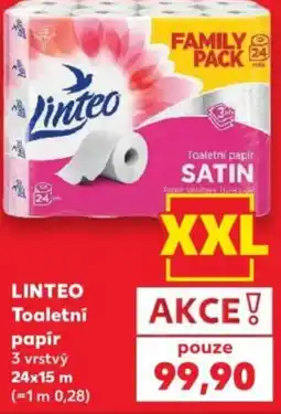 Kaufland Linteo toaletní papír 3 vrstvý nabídka