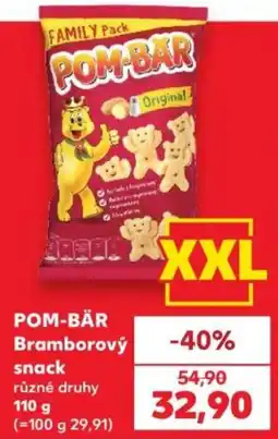 Kaufland Pom-bar bramborovy snack nabídka