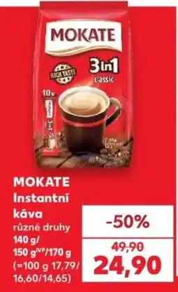 Kaufland Mokate instantní káva nabídka