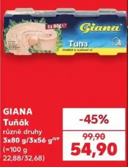 Kaufland Giana tuňák nabídka