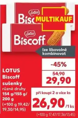 Kaufland Lotus Biscoff sušenky nabídka