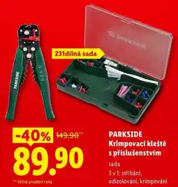 Lidl PARKSIDE Krimpovací kleště s příslušenstvím nabídka