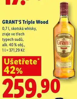 Lidl GRANT'S Triple Wood nabídka