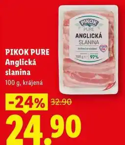 Lidl PIKOK PURE Anglická slanina nabídka