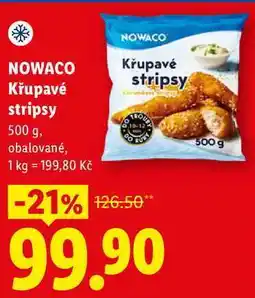 Lidl NOWACO Křupavé stripsy nabídka