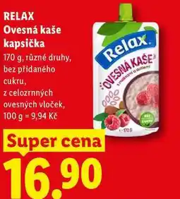Lidl RELAX Ovesná kaše kapsička nabídka
