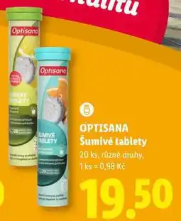 Lidl OPTISANA Šumivé tablety, 20 ks nabídka