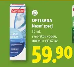 Lidl OPTISANA Nosní sprej nabídka