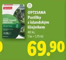 Lidl OPTISANA Pastilky s islandským lišejníkem, 40 ks nabídka