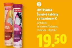 Lidl OPTISANA Šumivé tablety s vitaminem C, 20 tablet nabídka